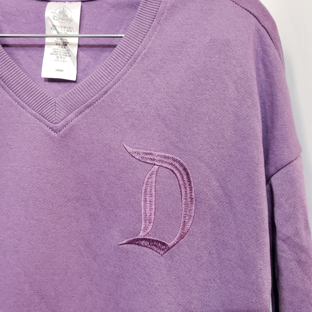 Disney Parks Disneyland Resort Purple Loungewear Set V-Neck Pullover Pants Small - Picture 3 of 14